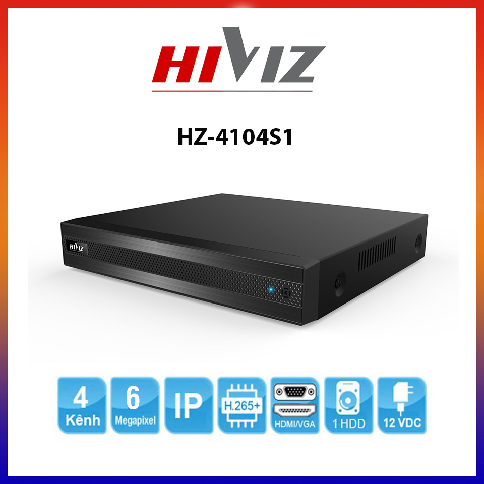 Đầu ghi camera ip Hikvision | Hiviz 4,8,16 Kênh, Upto Max Camera 8mp - Bảo hành chính hãng