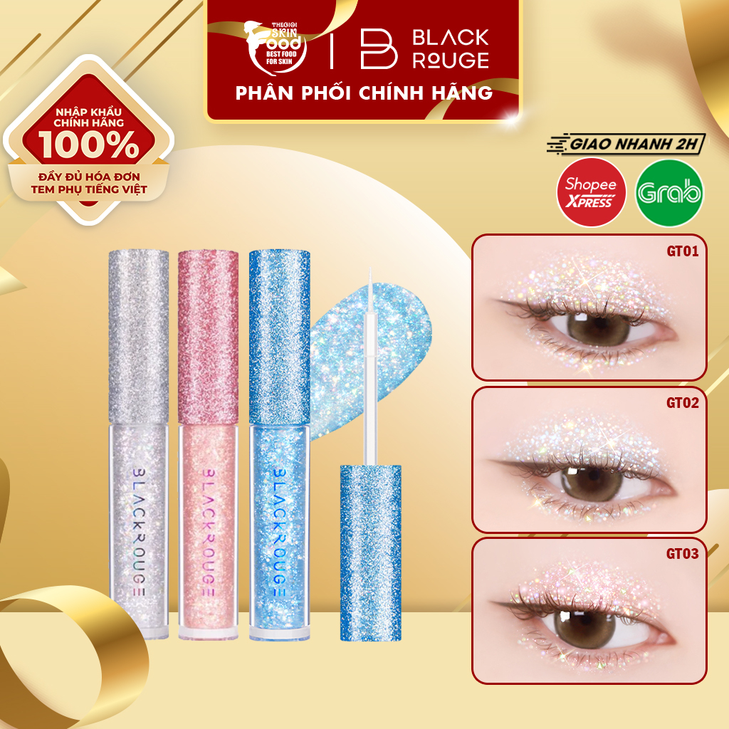 Gel Nhũ Mắt Cho Đôi Mắt Thêm Long Lanh Black Rouge Pearlvely i Glitter 2g