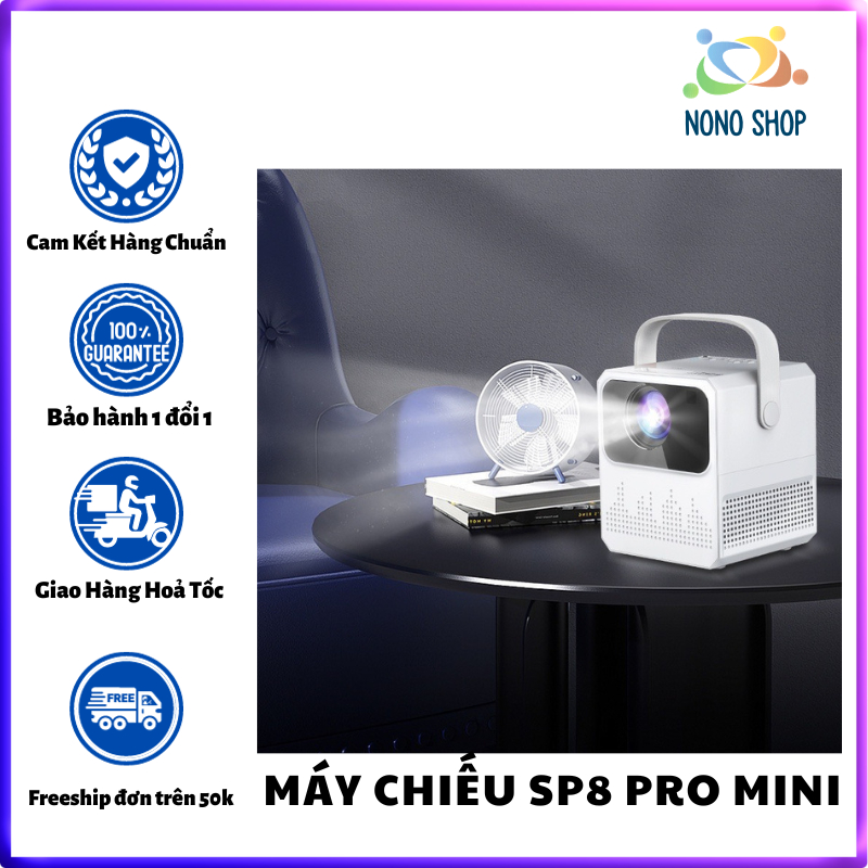 Máy Chiếu Sp8 Pro Mini Android 9.0 Ram 1G - Bộ Nhớ 8G - Độ Phân Giải 1080HD - Hỗ Trợ Đa Ngôn Ngữ Có Tiếng Việt-NONO SHOP