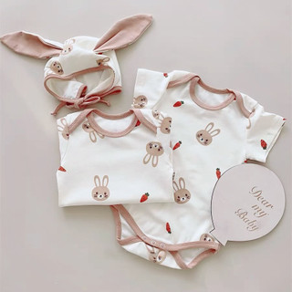 Bodysuit cho bé chất Cotton họa tiết dễ thương,Bộ áo liền quần tay ngắn  body Thời trang mùa hè cho trẻ sơ sinh từ 0-12M