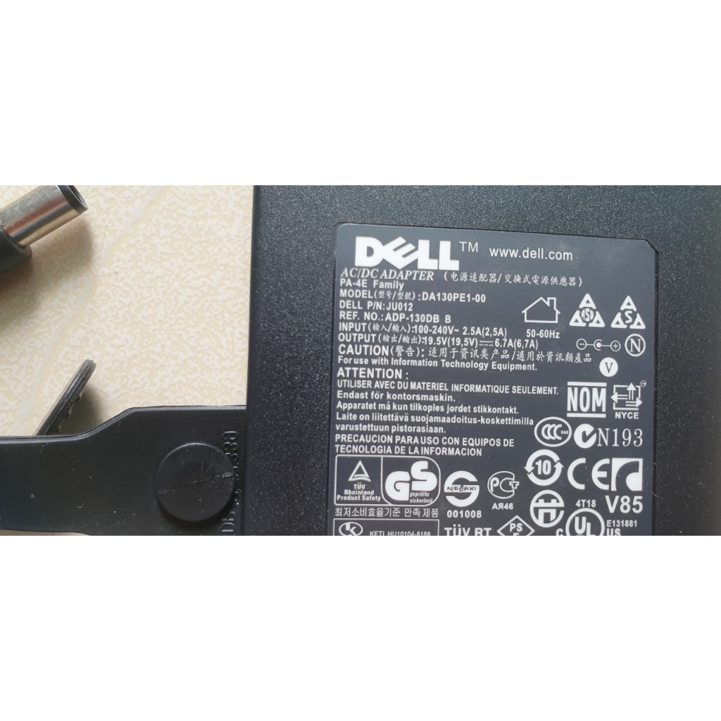 Sạc Laptop DELL 19.5V - 6.7A, 130W Chân Kim To