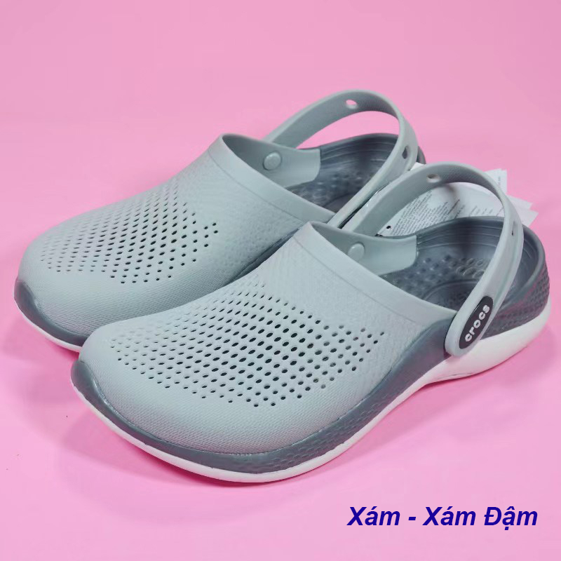 ☘ Dép Crocs Loại 3.2 Literide Epsilon Người Lớn Và Trẻ Em  - Dép Sục TN Medical