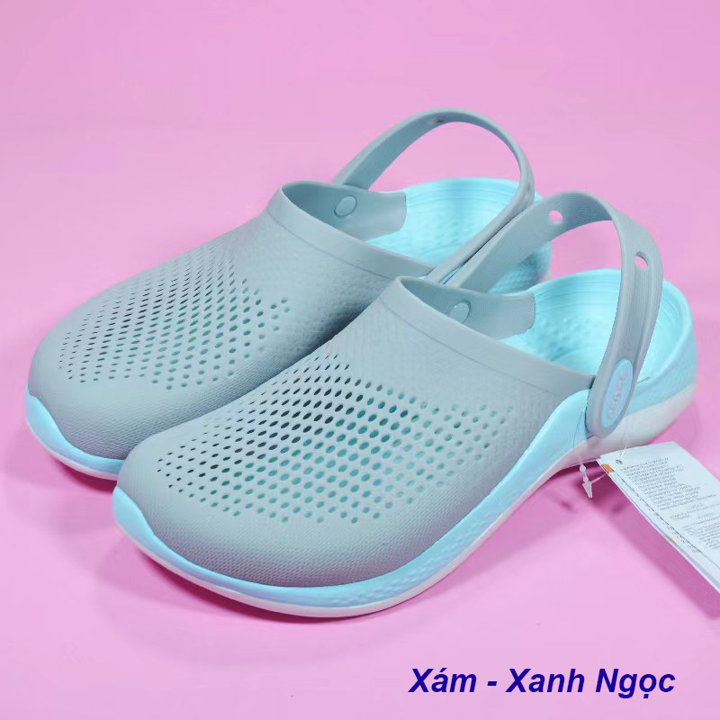 ☘ Dép Crocs Loại 3.2 Literide Epsilon Người Lớn Và Trẻ Em  - Dép Sục TN Medical