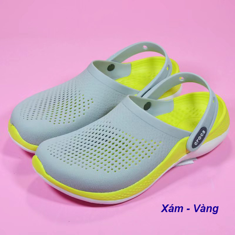 ☘ Dép Crocs Loại 3.2 Literide Epsilon Người Lớn Và Trẻ Em  - Dép Sục TN Medical