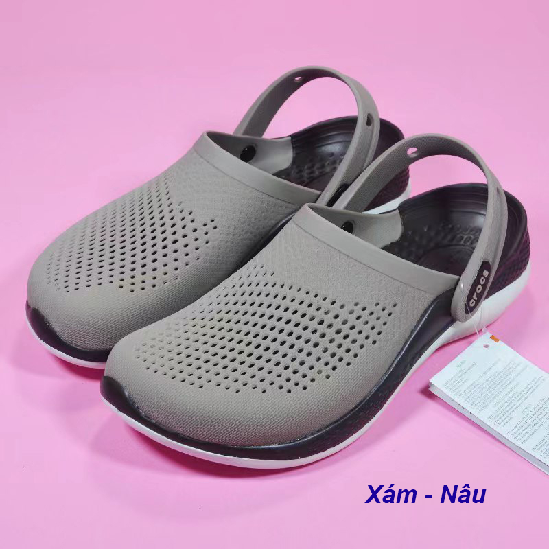 ☘ Dép Crocs Loại 3.2 Literide Epsilon Người Lớn Và Trẻ Em  - Dép Sục TN Medical