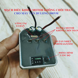 SV Mạch điều khiển motor không than cho máy vặn bulong 500Nm 18V - 21V công suất cao