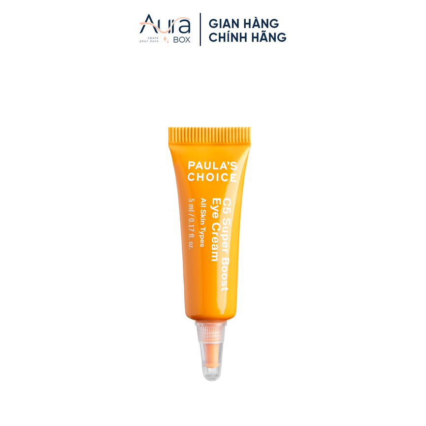 Kem mắt Paula's Choice 5ml C5 Super Boost Eye Cream chứa Vitamin C, xóa mờ quầng thâm và giảm bọng mắt - 5ml