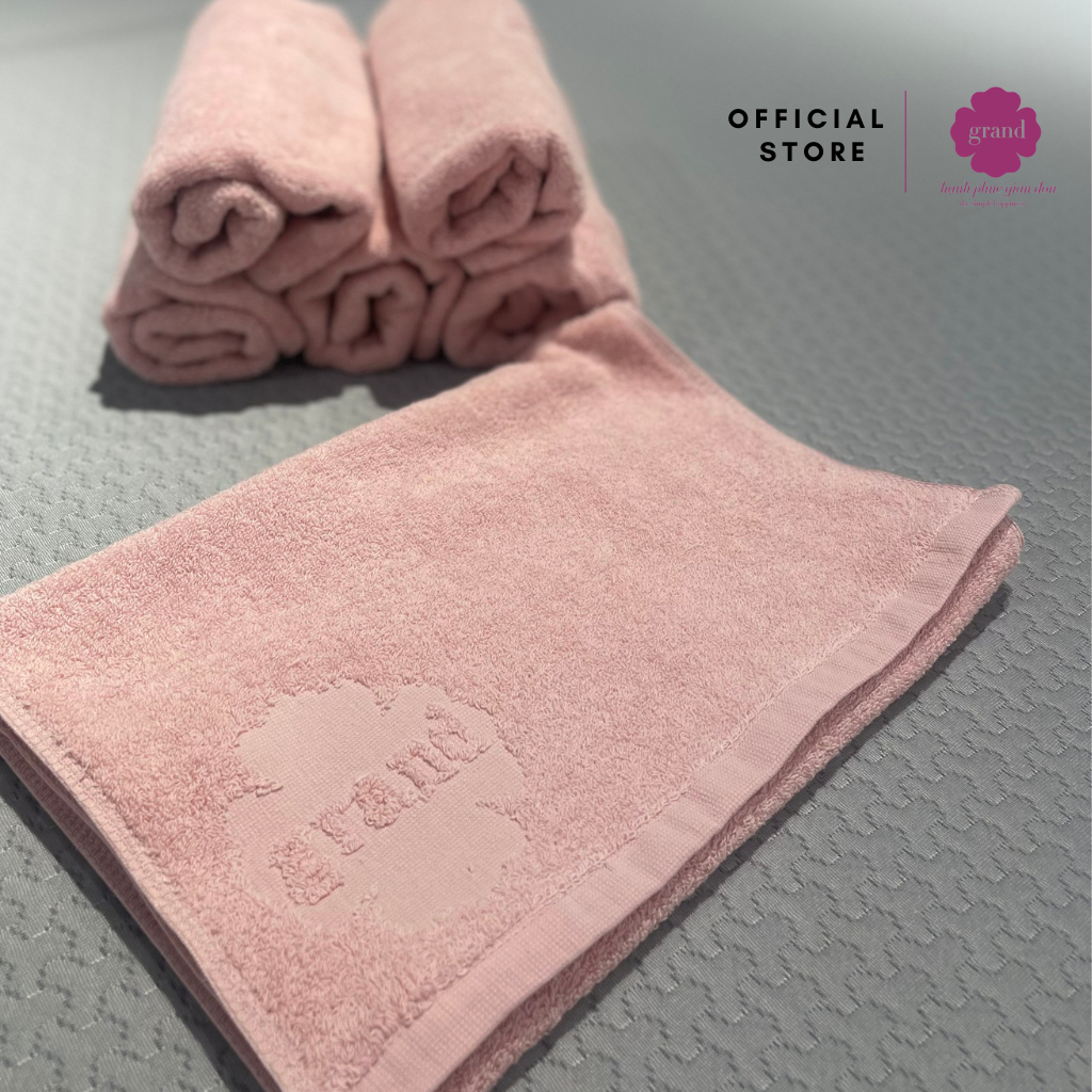Khăn Tắm, khăn mặt 3 màu 100% Cotton by Grand, mềm mịn , thấm hút ,không phai màu