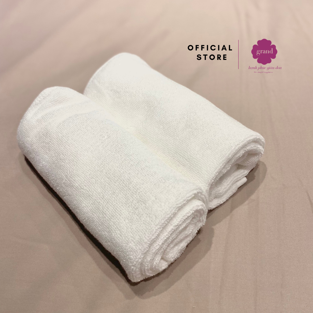 Khăn Tắm, khăn mặt 3 màu 100% Cotton by Grand, mềm mịn , thấm hút ,không phai màu