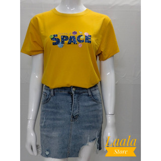 (Mẫu mới) Áo thun cổ tròn in bet SPACE