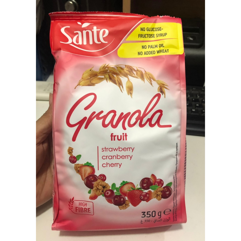 Ngũ cốc dinh dưỡng Sante Granola & Muesli 300gr&350gr - Date 03/2024