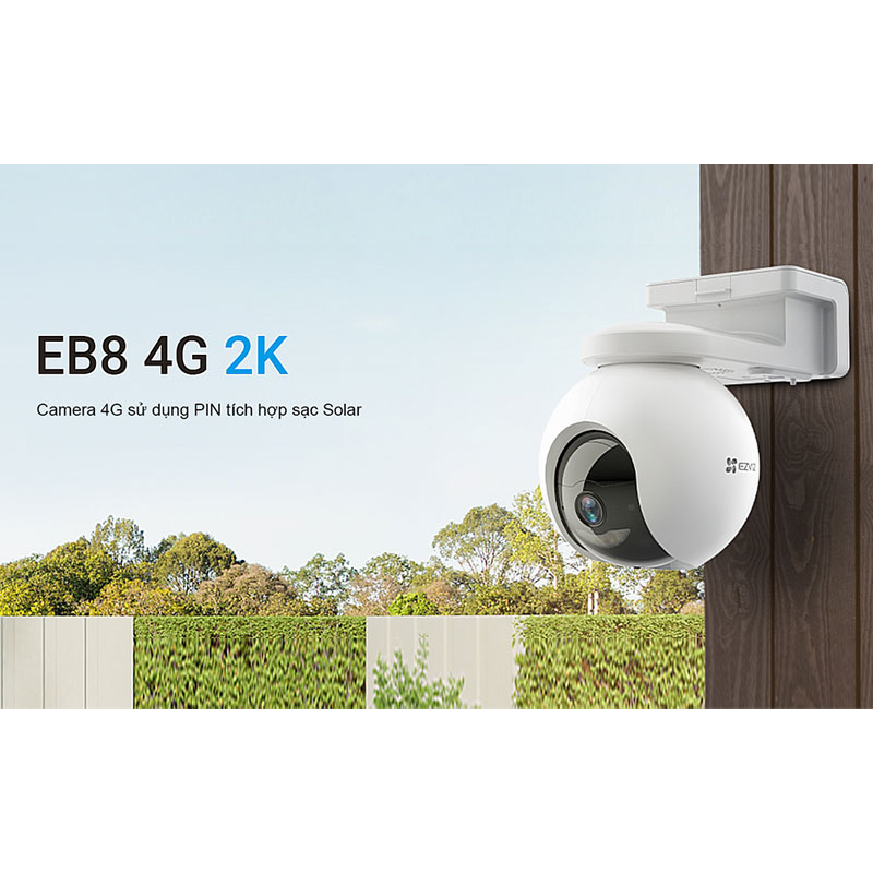 Camera Ezviz EB8 2K Dùng Sim 4G Kèm Pin Năng Lượng Mặt Trời - HKT TECHNOLOGY