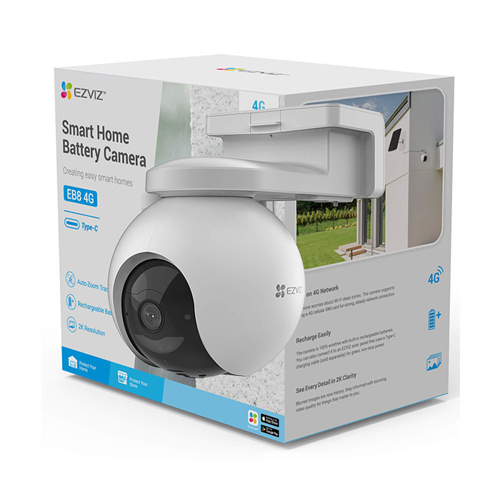 Camera Ezviz EB8 2K Dùng Sim 4G Kèm Pin Năng Lượng Mặt Trời - HKT TECHNOLOGY