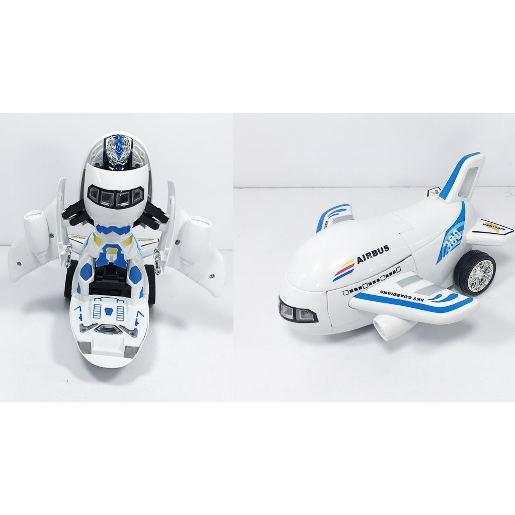 Máy bay biến hình thành robot phát nhạc cho bé