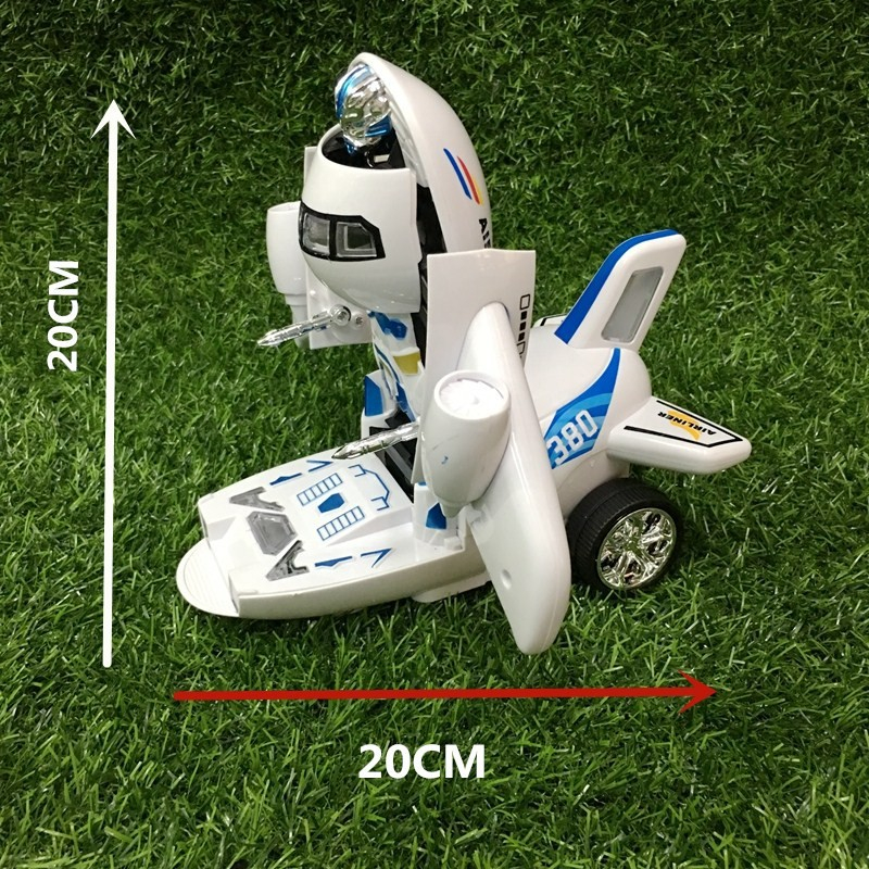 Máy bay biến hình thành robot phát nhạc cho bé