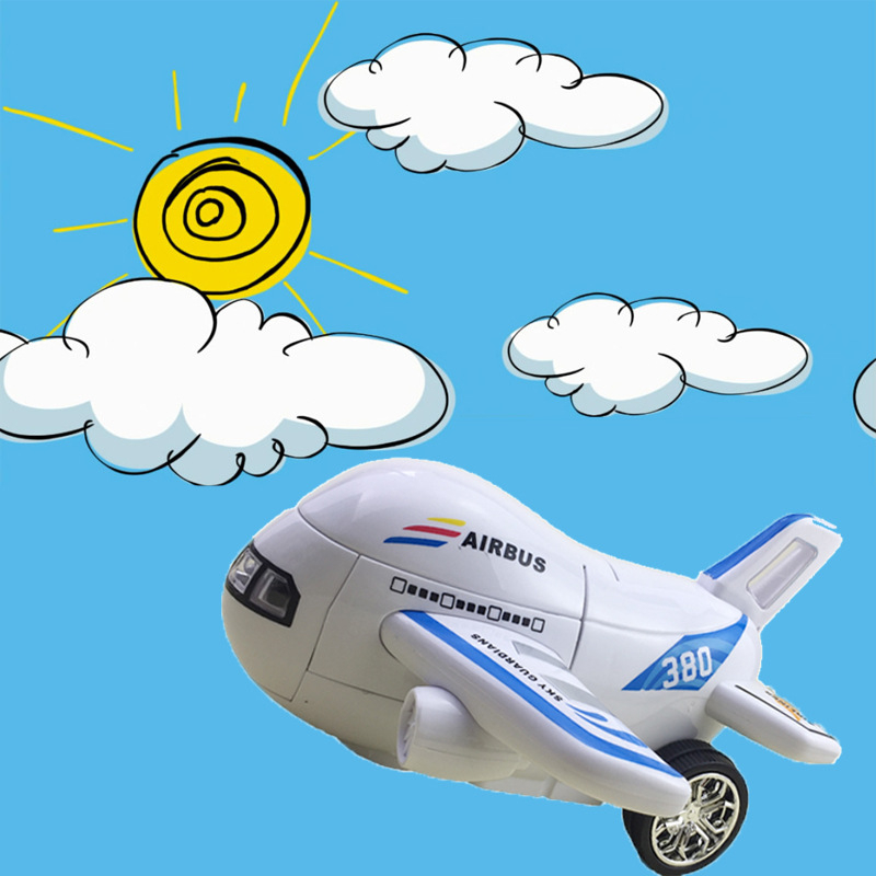 Máy bay biến hình thành robot phát nhạc cho bé