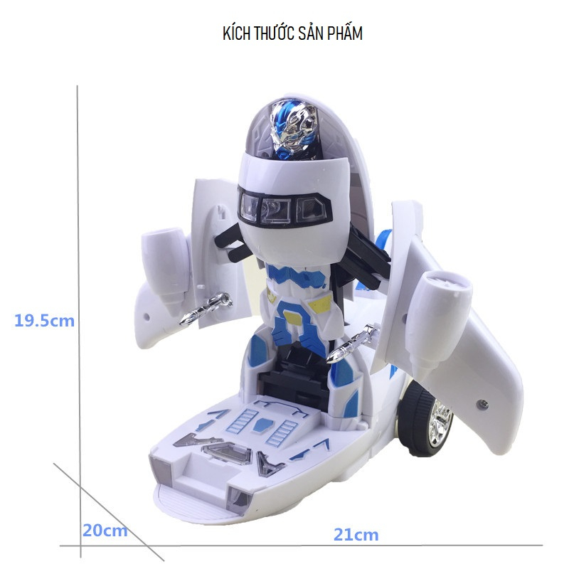 Máy bay biến hình thành robot phát nhạc cho bé