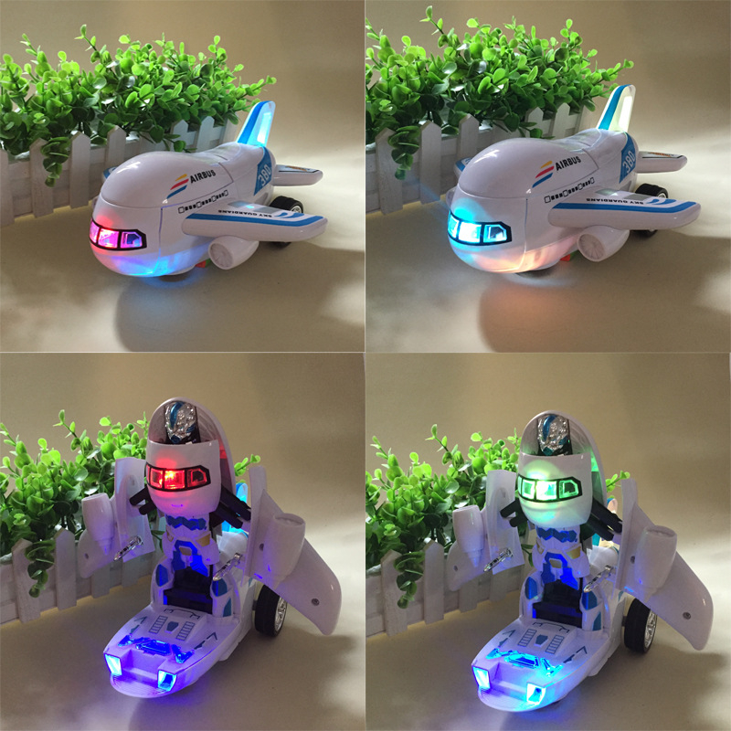 Máy bay biến hình thành robot phát nhạc cho bé