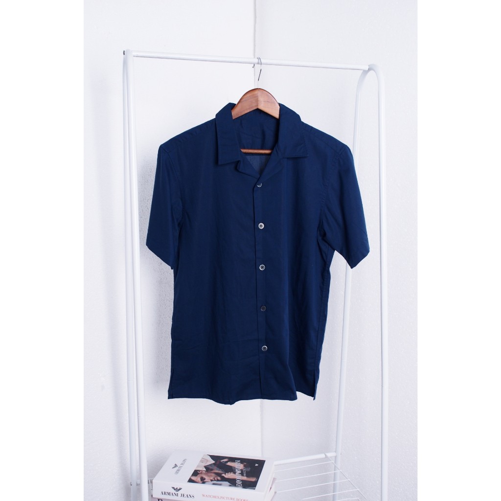 Áo sơ mi UniQ form rộng tay ngắn	A3330