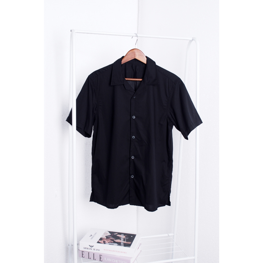 Áo sơ mi UniQ form rộng tay ngắn	A3330