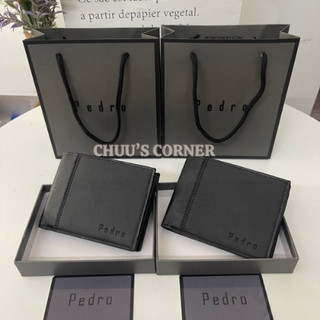  ⚡LOẠI 1- FULLBOX⚡ Ví Da Nam Pedro Cao Cấp - Ví Full Hộp Và Túi Xách Giấy Hãng Làm Quà Tặng - Có Ngăn Khoá Kéo 
