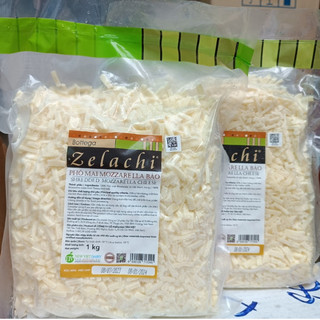 Phô Mai Bào Sợi Mozzarella Bottega Zelachi 1KG - DATE MỚI 2024