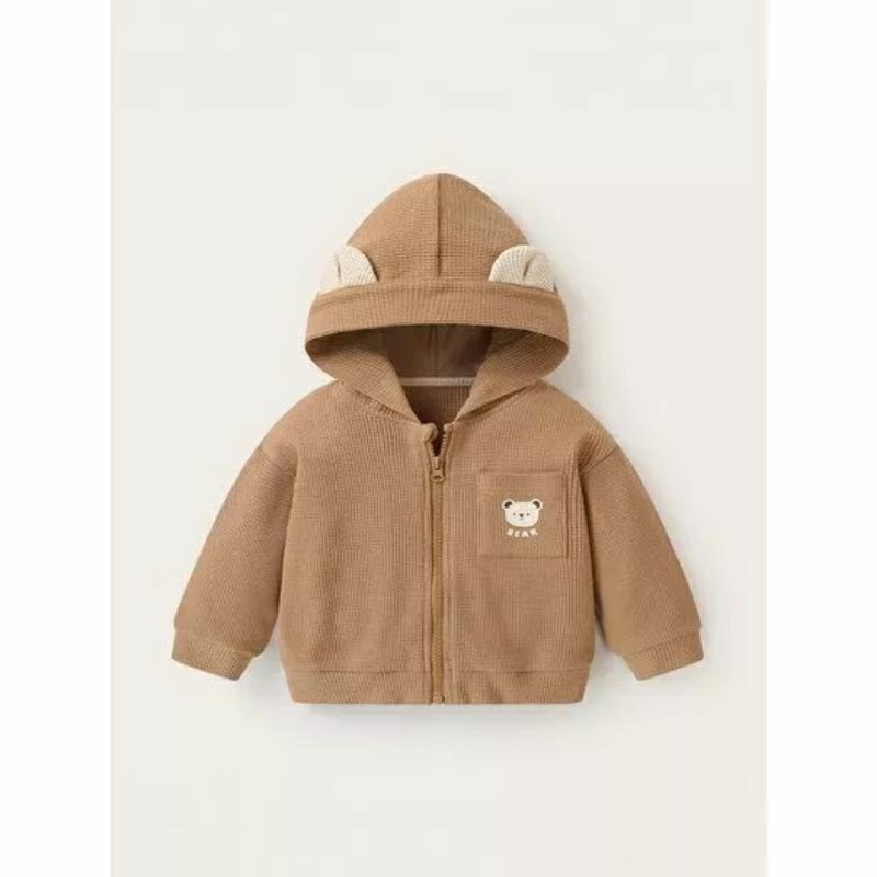 Hot trend 2023 | Áo khoác Gấu Bear 2 màu chất tổ ong mềm mịn thoáng mát cho bé 8-18kg