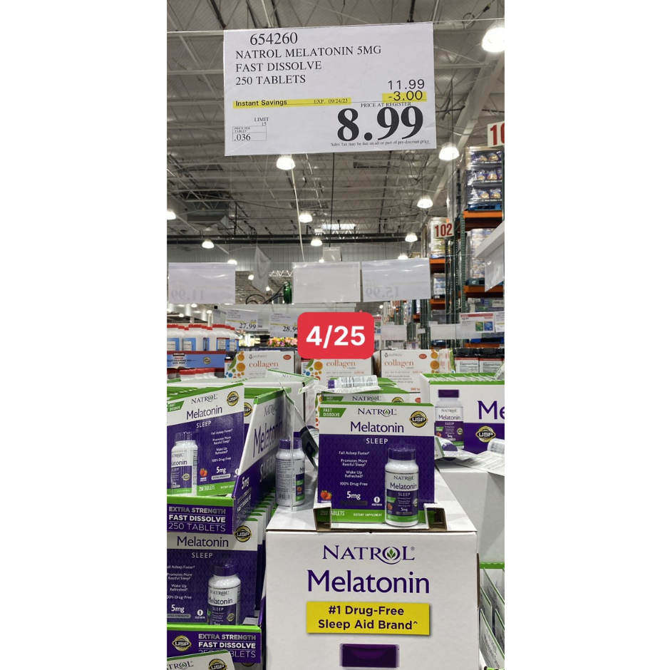 Melatonin Sleep 250 viên ngậm vĩ natrol ngủ vĩ 250 viên ngậm của mỹ