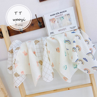 Khăn sữa xô MUSLIN cho bé