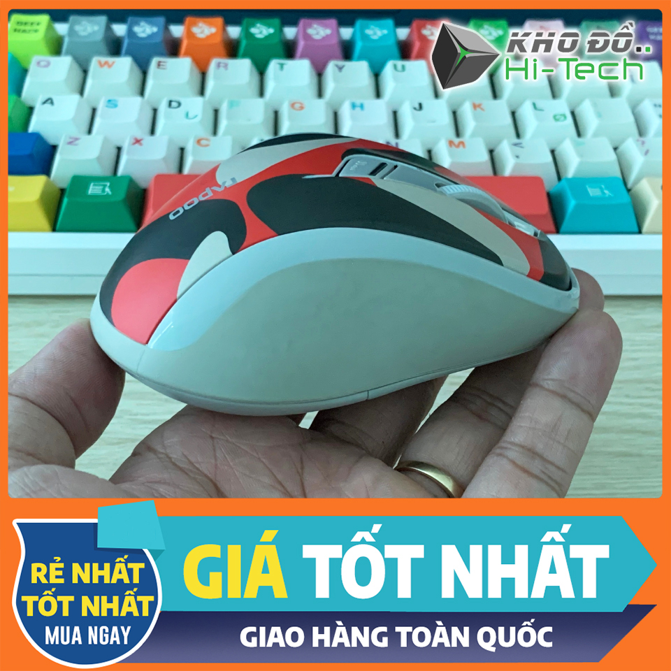 Chuột không dây Bluetooth Silent Rapoo M500 💖 𝘍𝘳𝘦𝘦𝘴𝘩𝘪𝘱 💖 Thiết kế công thái học | có Receiver 2.4 cổng USB