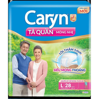 Tã quần Caryn mỏng nhẹ siêu đại (M32, L28, XL24)