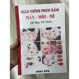 Giáo trình phun xăm môi mày mí dễ học