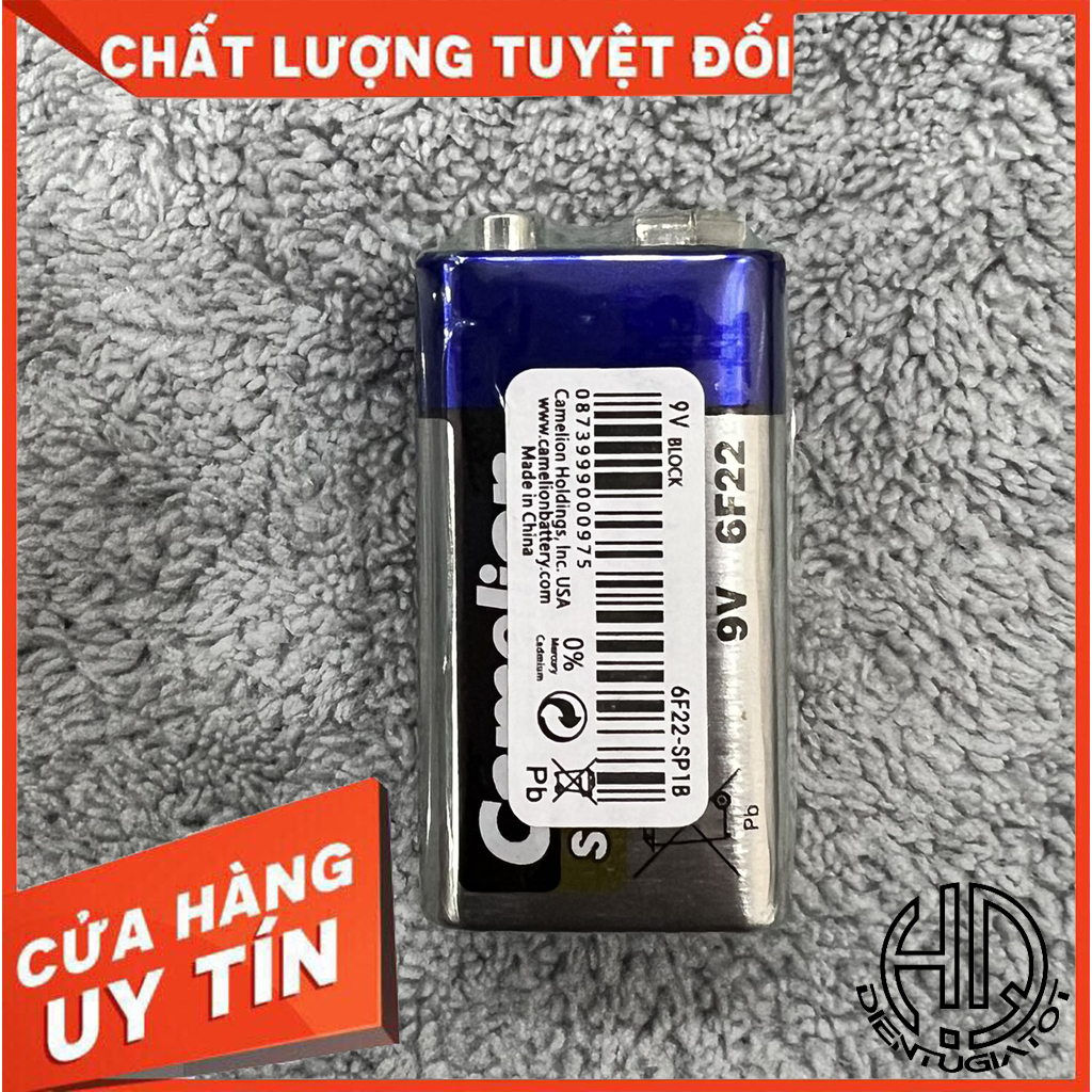 💯BÁN LẺ💯HỘP 12 VIÊN PIN 9V CAMELION TEM CÔNG TY💯