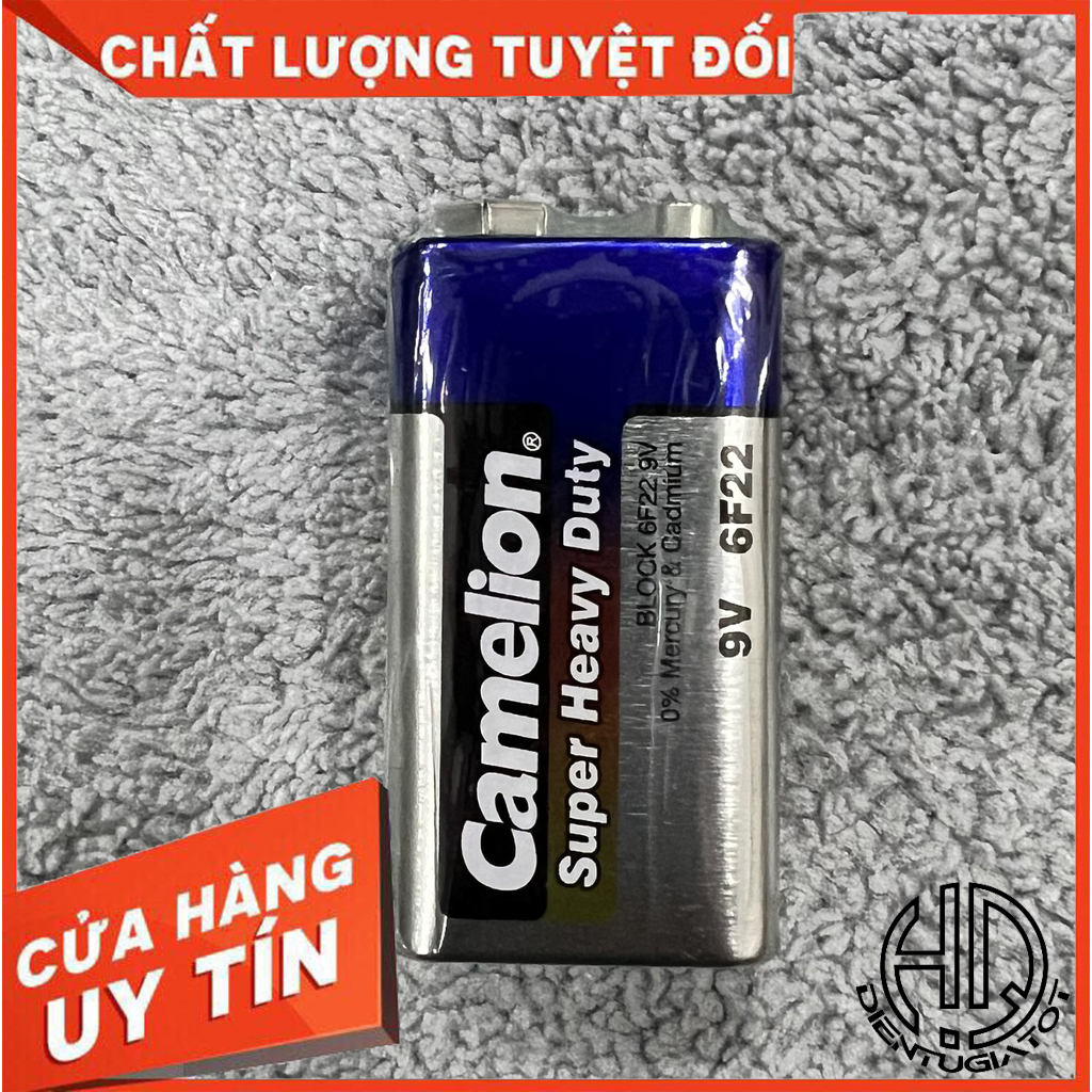 💯BÁN LẺ💯HỘP 12 VIÊN PIN 9V CAMELION TEM CÔNG TY💯