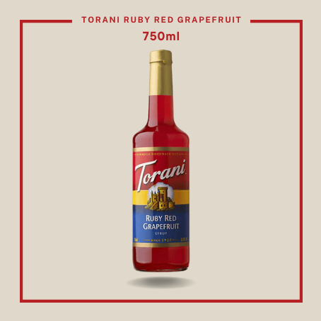 Syrup Bưởi Hồng Torani Ruby Red Grapefruit  750ml