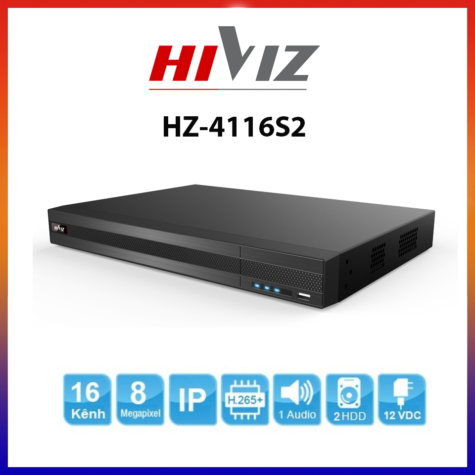 Đầu ghi camera ip Hikvision | Hiviz 4,8,16 Kênh, Upto Max Camera 8mp - Bảo hành chính hãng