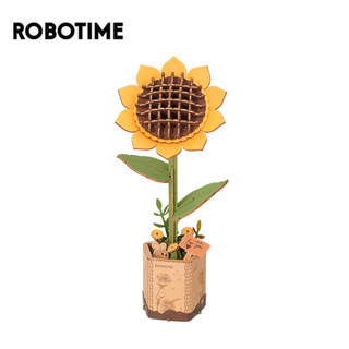  Robotime mô hình hoa hướng dương bằng gỗ tự làm ROKR Blooming Garden Sunflower TW011 Quà tặng ý nghĩa 