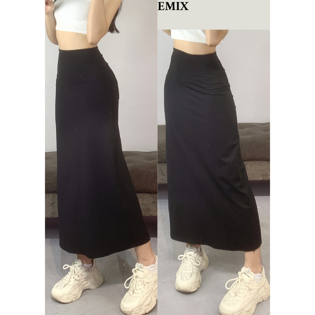 Chân váy thun trơn dáng dài EMIX Cvthundangdai257/p3k7