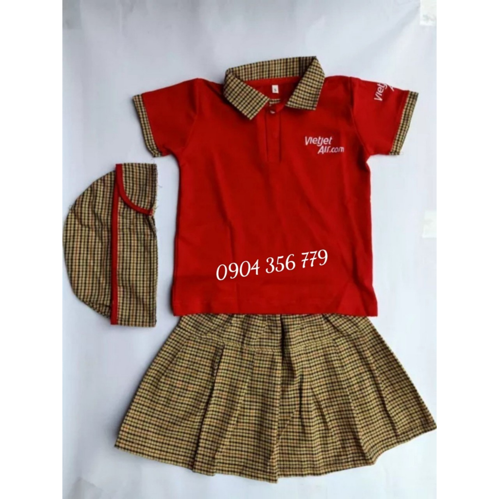 Set bộ nhí hàng không Vietjet Air kèm mũ