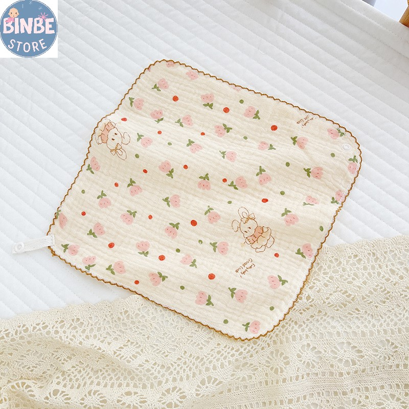 Khăn sữa yếm organic 4 lớp organic mềm mại thấm hút tốt cho bé Binbestore