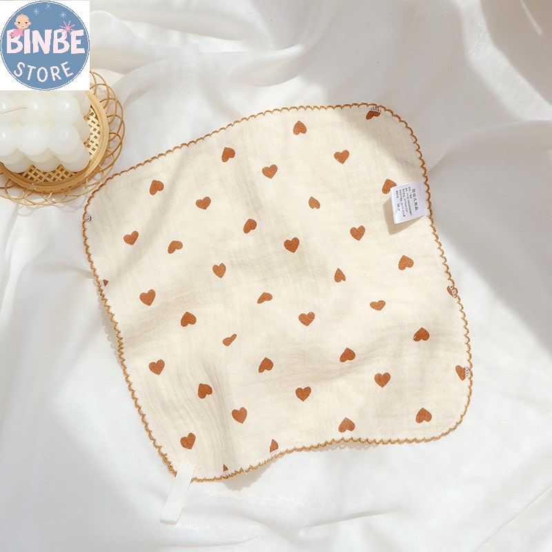 Khăn sữa yếm organic 4 lớp organic mềm mại thấm hút tốt cho bé Binbestore