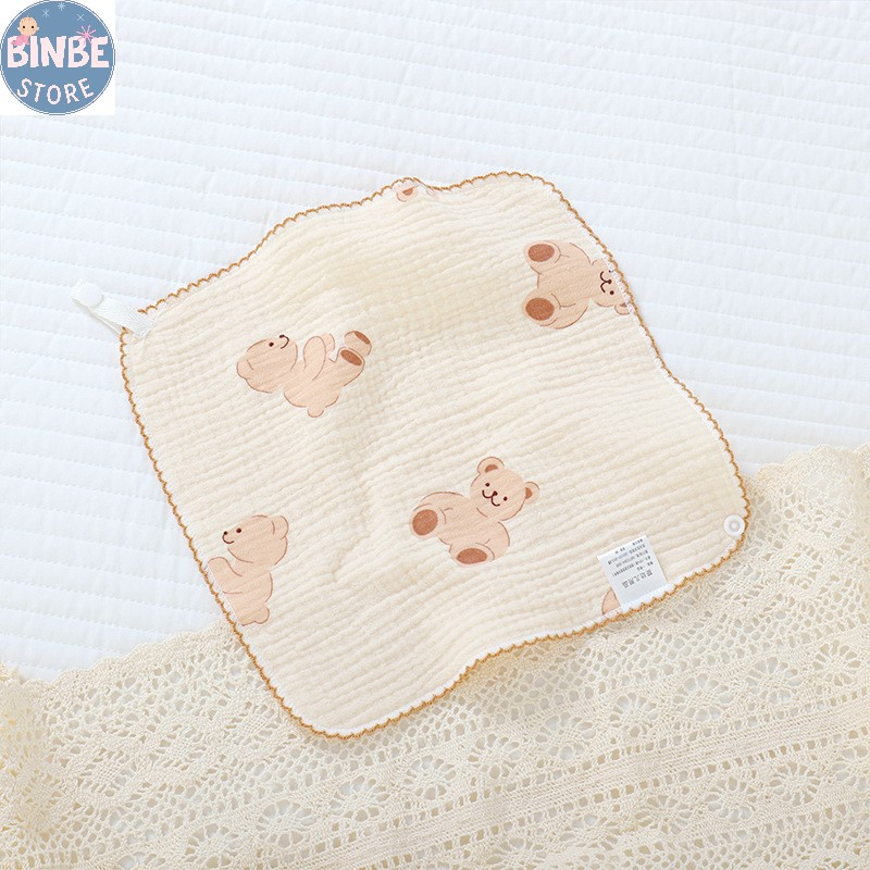 Khăn sữa yếm organic 4 lớp organic mềm mại thấm hút tốt cho bé Binbestore