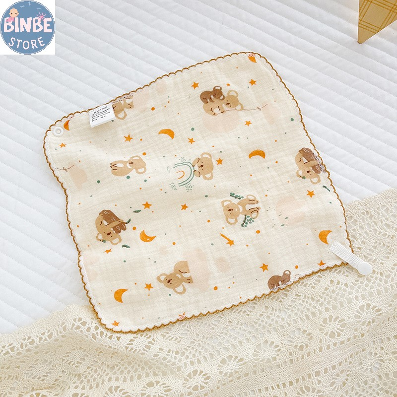 Khăn sữa yếm organic 4 lớp organic mềm mại thấm hút tốt cho bé Binbestore