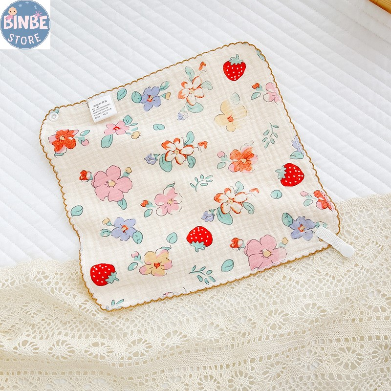 Khăn sữa yếm organic 4 lớp organic mềm mại thấm hút tốt cho bé Binbestore