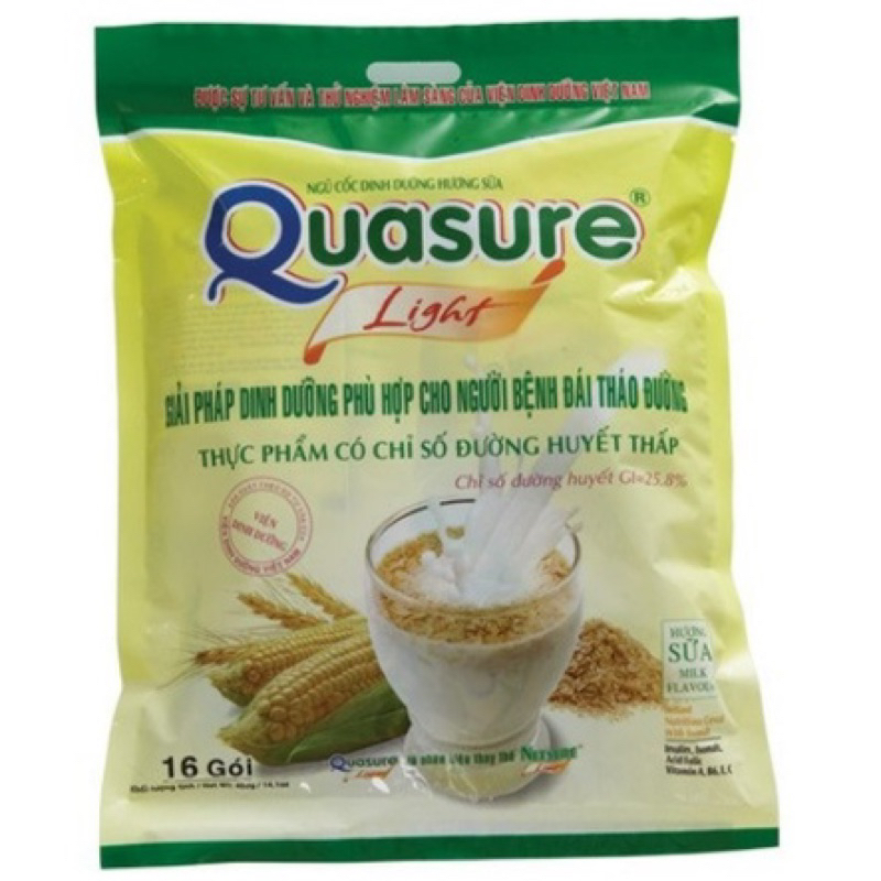 Bịch ngũ cốc Bibica Quasure Light.Giải pháp dinh dưỡng cho người đái tháo đường