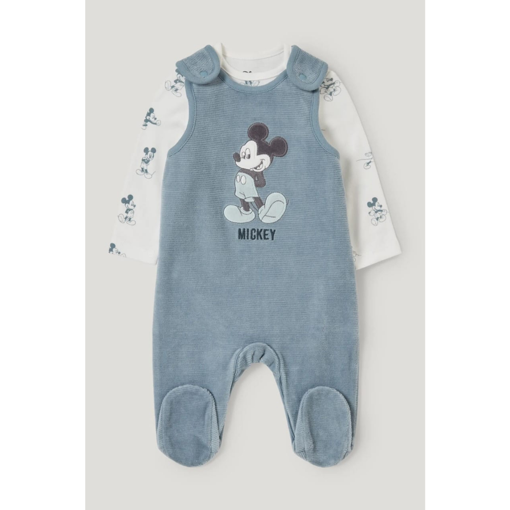 Set yếm kèm body thu đông Disney xuất xịn cho bé trai bé gái