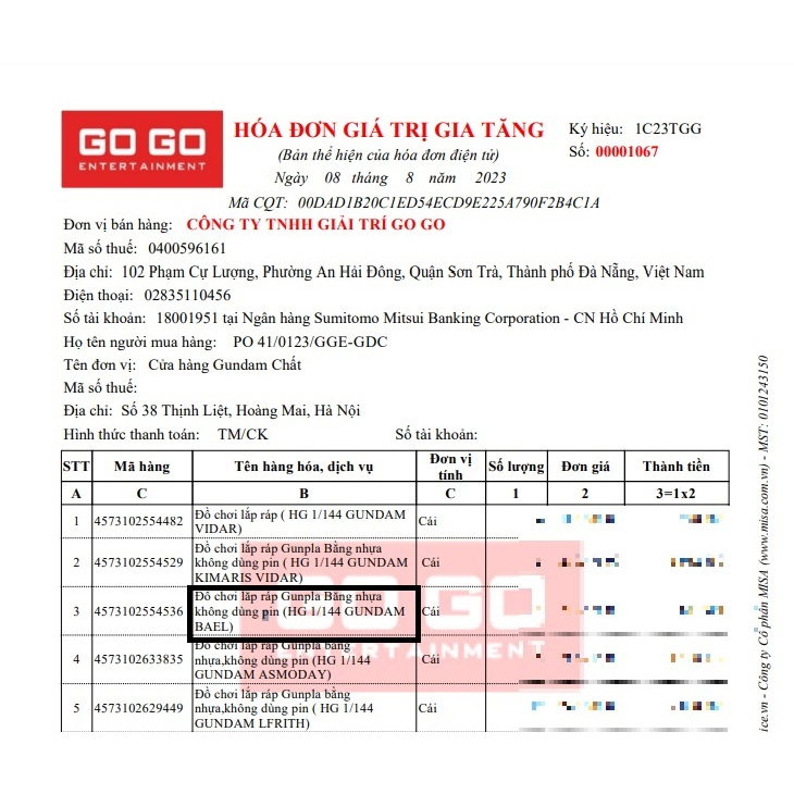 Mô hình lắp ráp Gundam IBO HG Bael kèm base