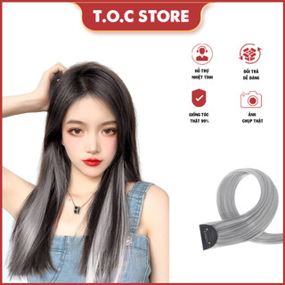 Tóc light dài,mảnh , kẹp tạo kiểu, dài 60cm