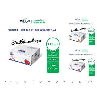 Sữa Tươi Mộc Châu Kidz Thùng 6 vỉ x 110ml Vị Cam/Vị dâu/Vị Tổng Hợp