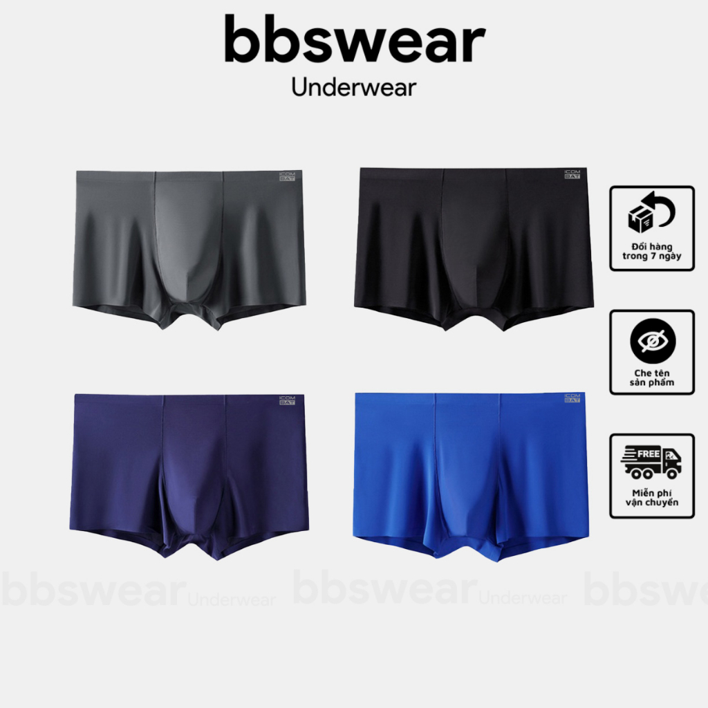 Boxer Lụa Sữa OSAKA Xuất Nhật, Quần Lót Nam Thun Lụa Chất Đẹp Sịp Mát Lạnh - BB001